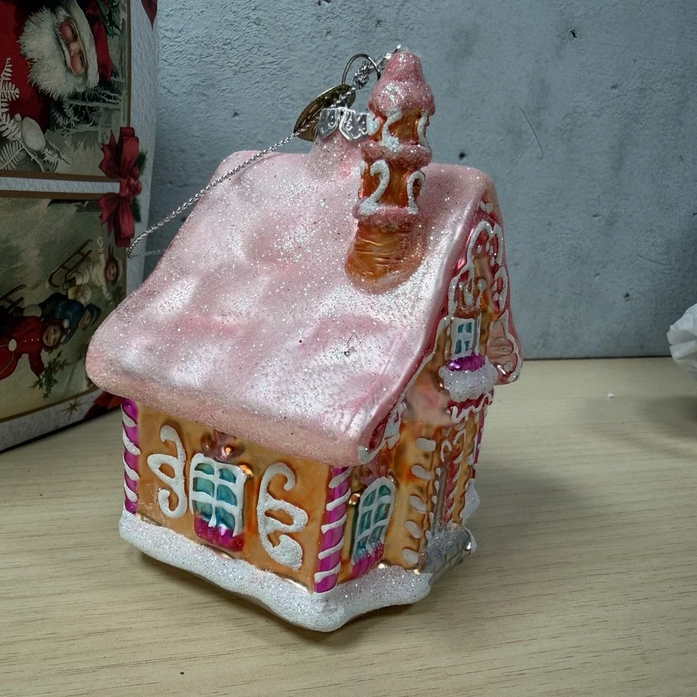 Ornamentally You Pink Gingerbread House